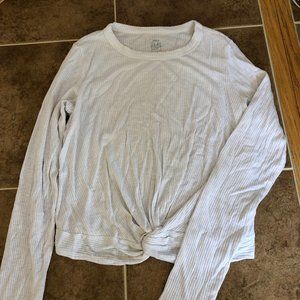 White Crop Tee